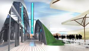 Kleurrijk paviljoen Wit-Rusland met Sempergreen